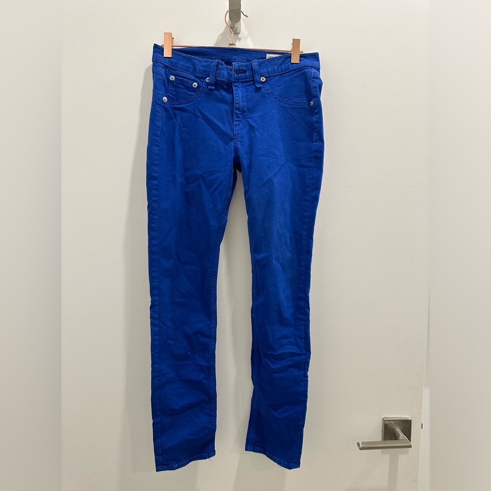 Royal Blue Rag & Bones Skinny jeans